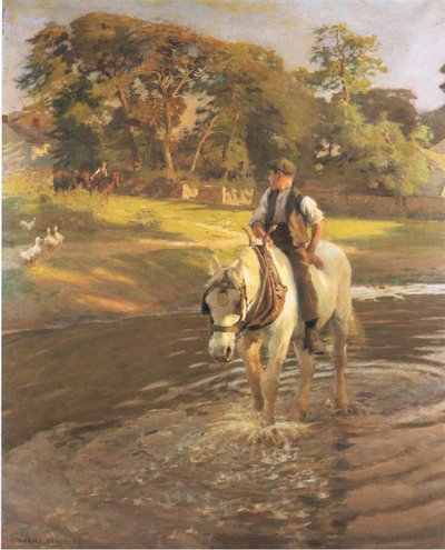 Das Pferd tränken von Harold Harvey