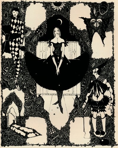 Columbine, ca. 1900-1930, 1925 von Harry Clarke
