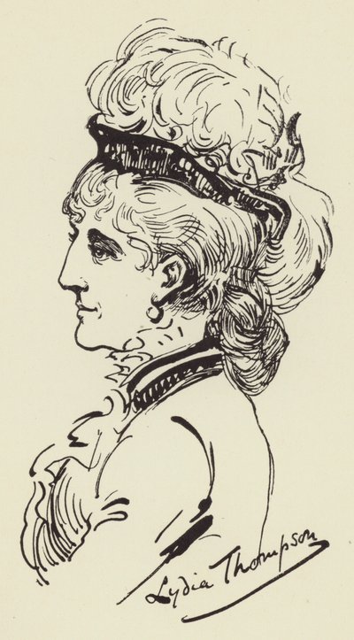 Lydia Thompson von Harry Furniss