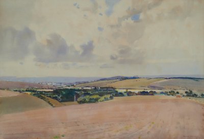 Landschaft, möglicherweise die Downs von Harry Watson