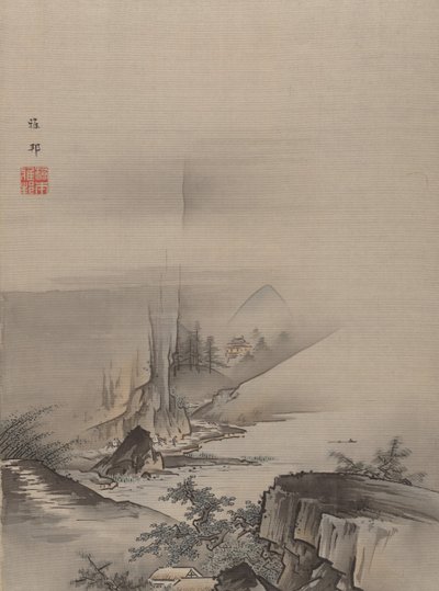 Stromschnellen und Wasserfall eines Flusses von Hashimoto Gaho