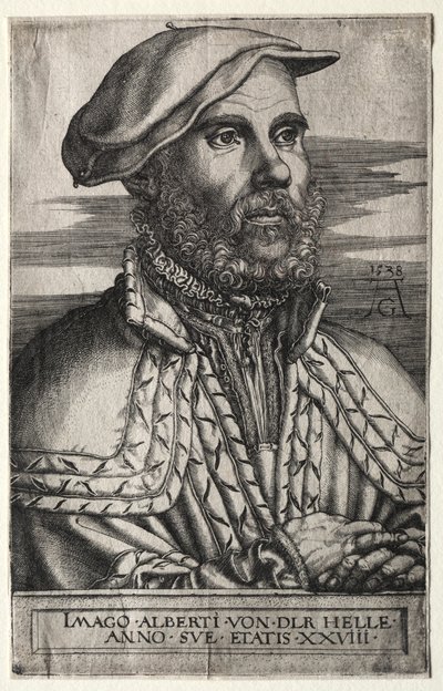 Albert van der Helle, 1538 von Heinrich Aldegrever