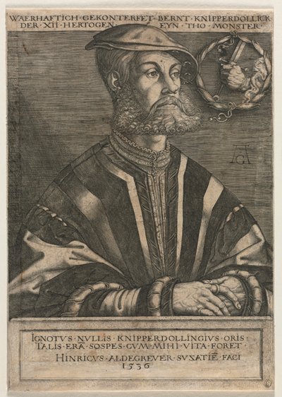 Bernt Knipperdolling, 1536 von Heinrich Aldegrever