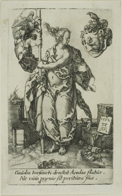 Fleiß, aus den Tugenden von Heinrich Aldegrever