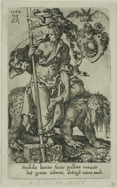 Neid, aus den Lastern von Heinrich Aldegrever