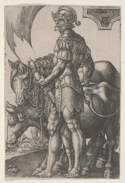 Mars, ca. 1533 (Gravur) von Heinrich Aldegrever