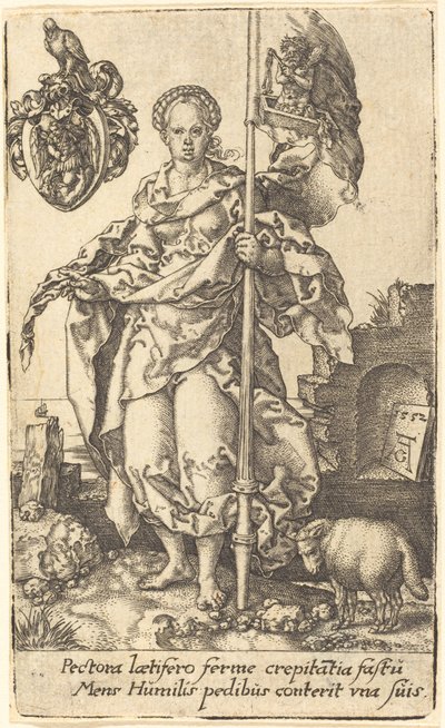 Bescheidenheit, 1552 von Heinrich Aldegrever