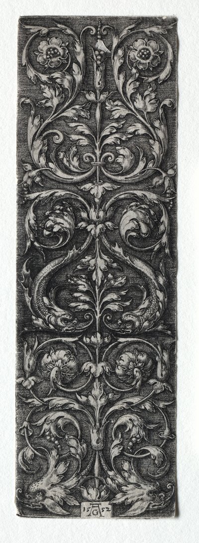 Ornamentdesign mit Fischen von Heinrich Aldegrever