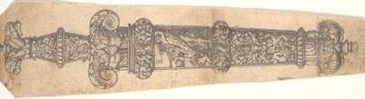 Scheide-Design mit Kain und Abel von Heinrich Aldegrever