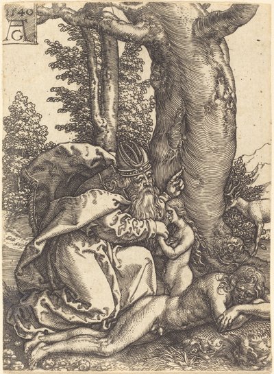Die Erschaffung Evas von Heinrich Aldegrever