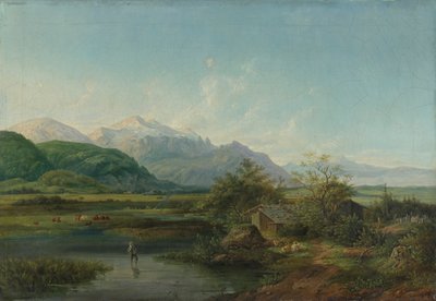Oberbayerische Moorlandschaft von Heinrich Burkel