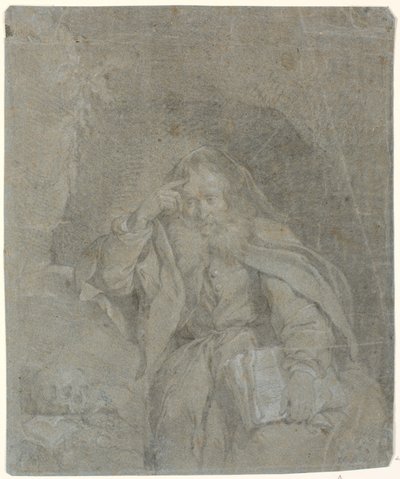 Der heilige Hieronymus meditierend in seiner Höhle von Heinrich Dittmers