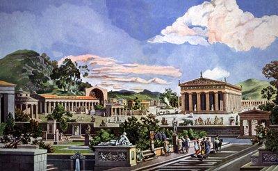 Blick auf Olympia von Heinrich Gaertner