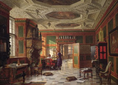 Innenraum des Rosenburg Palastes, Kopenhagen von Heinrich Hansen
