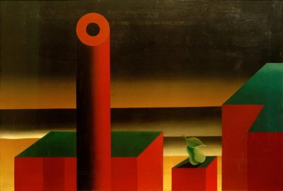 Landschaft (Fabriklandschaft) von Heinrich Hoerle
