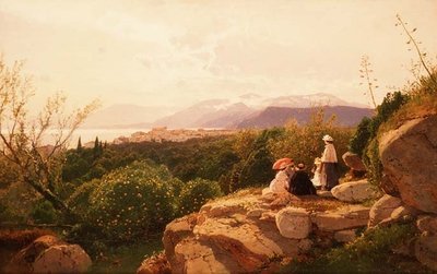 Eine alpine Szene von Heinrich Rudolf Schuster