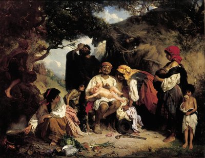 Das Findelkind, 1861 von Heinrich Wilhelm Schlesinger