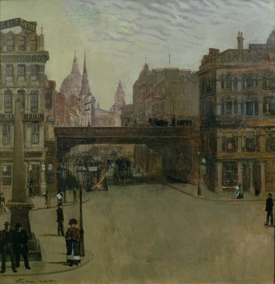 Ludgate Hill, 1884 von Heinrich Wilhelm Truebner