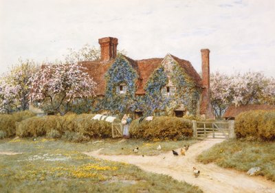 Ein Haus in Buckinghamshire bei Penstreet von Helen Allingham