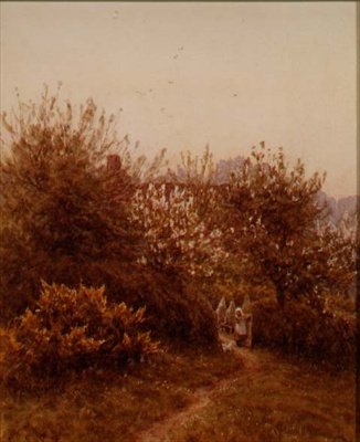 Der Obstgarten im Frühling von Helen Allingham