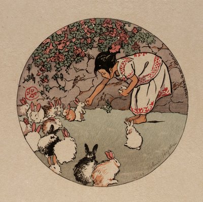 Die Kaninchen füttern von Helen Hyde