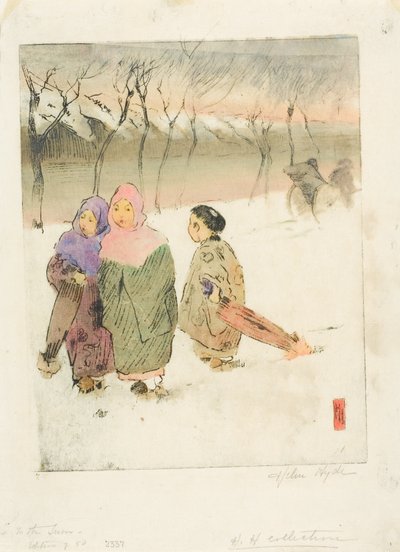 Im Schnee in Tokio von Helen Hyde