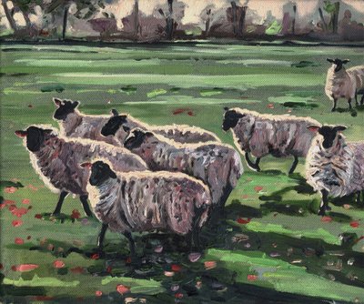 Neugierige Herde II, 2009 von Helen White