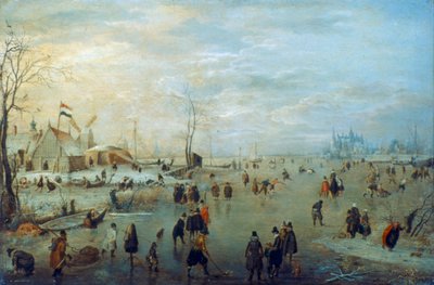 Winterlandschaft, 1630-1634 von Hendrick Avercamp