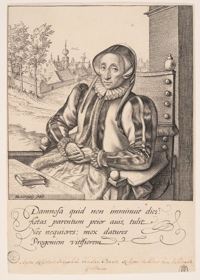 Anna Fullings, Mutter des Künstlers von Hendrick Goltzius