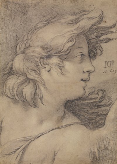 Büste eines Engels von Hendrick Goltzius