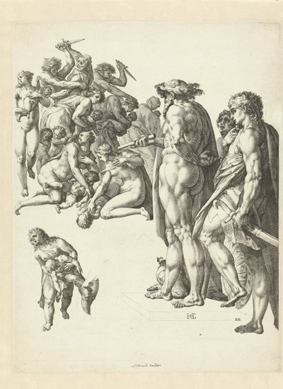 Der Kindermord von Bethlehem von Hendrick Goltzius
