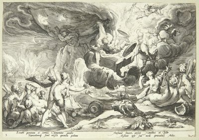Der Sturz des Phaeton von Hendrick Goltzius