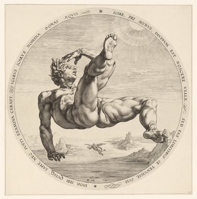 Ikarus von Hendrick Goltzius