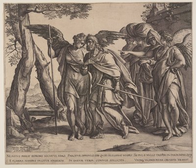 Lot und seine Töchter von Hendrick Goltzius