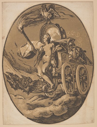 Nox, aus Die Gottheiten von Hendrick Goltzius