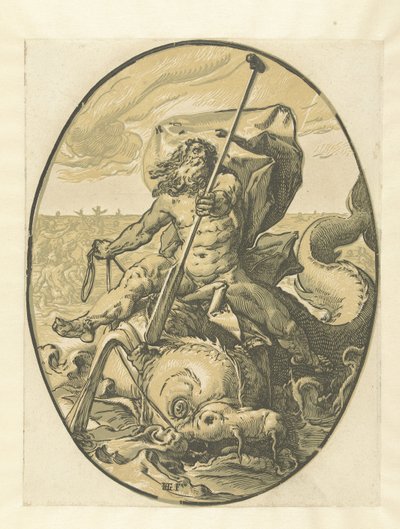 Okeanos von Hendrick Goltzius