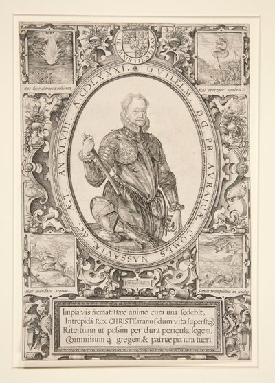 Porträt von Wilhelm von Oranien von Hendrick Goltzius