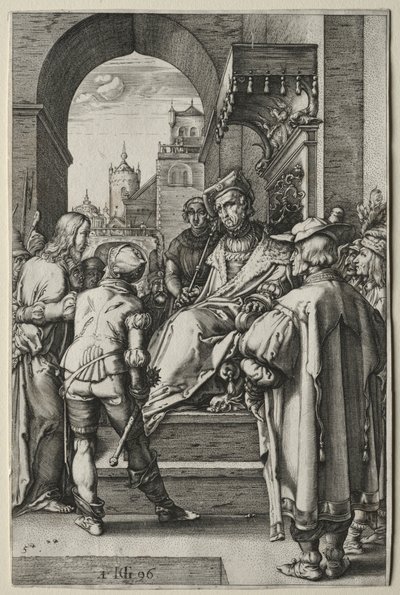 Die Passion: Christus vor Pilatus von Hendrick Goltzius