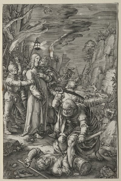 Die Passion: Der Verrat an Christus von Hendrick Goltzius