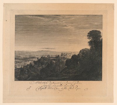 Aurora: Landschaft bei Morgendämmerung von Hendrick Goudt