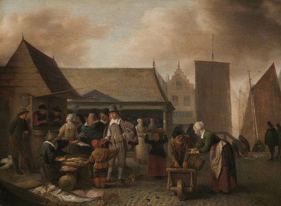 Fischmarkt von Hendrick Martensz. Sorgh