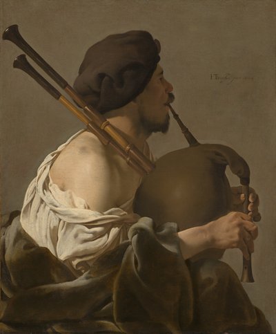 Dudelsackspieler von Hendrick ter Brugghen