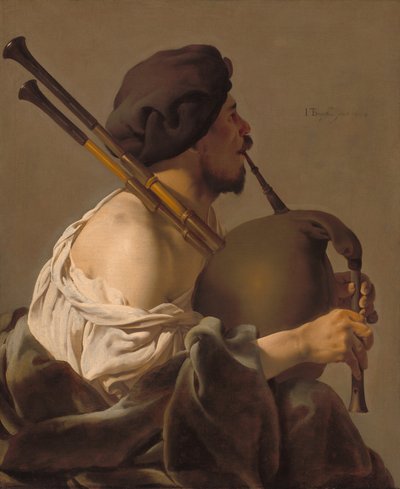 Dudelsackspieler von Hendrick ter Brugghen