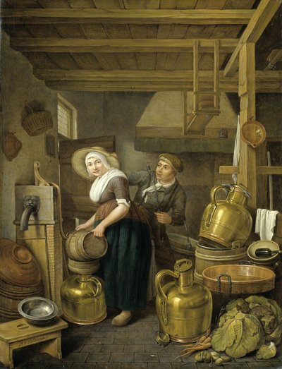 Nach der Melkzeit von Hendrick van der Burch