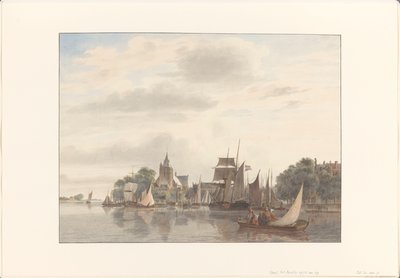 Stadt am Wasser von Hendrik Abraham Klinkhamer