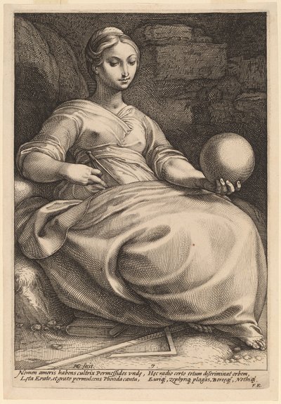 Erato von Hendrik Goltzius