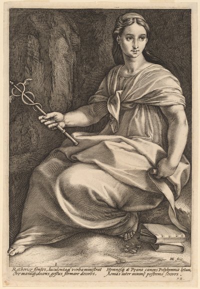 Polyhymnia von Hendrik Goltzius