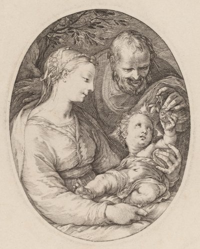 Die Heilige Familie von Hendrik Goltzius