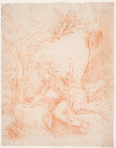 Narziss an der Quelle (Ovid, Met.III, 415) von Hendrik Krock