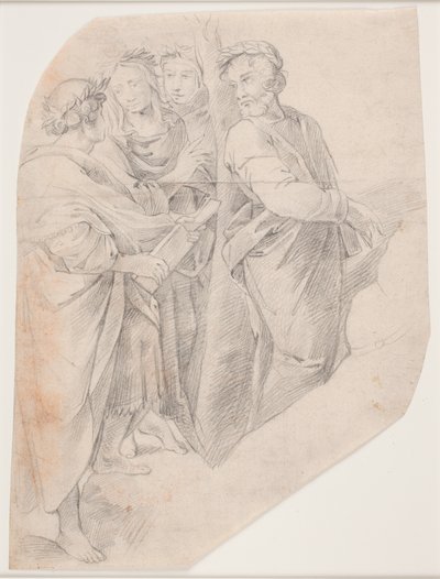 Studie nach Raphaels "Parnassus" von Hendrik Krock